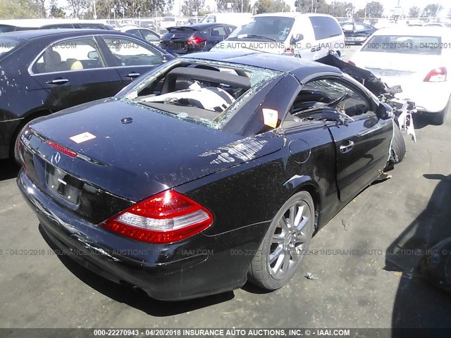 WDBSK71F47F125118 - 2007 MERCEDES-BENZ SL 550 BLACK photo 4