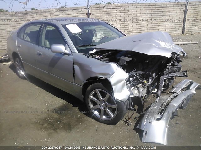 JT8BL69S650015907 - 2005 LEXUS GS 430 SILVER photo 1