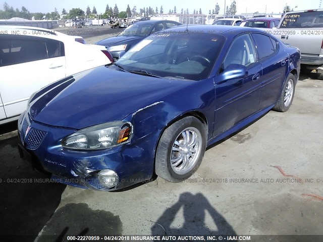 2G2WS522241370087 - 2004 PONTIAC GRAND PRIX GT2 BLUE photo 2