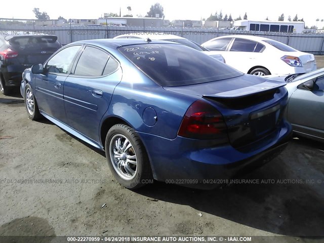 2G2WS522241370087 - 2004 PONTIAC GRAND PRIX GT2 BLUE photo 3