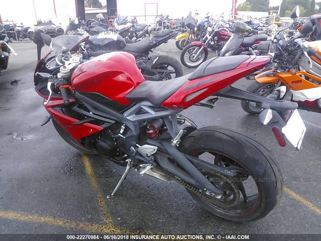 SMTA01YKXFJ678503 - 2015 TRIUMPH MOTORCYCLE DAYTONA 675 RED photo 3