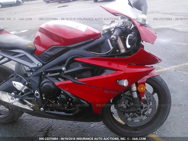 SMTA01YKXFJ678503 - 2015 TRIUMPH MOTORCYCLE DAYTONA 675 RED photo 5