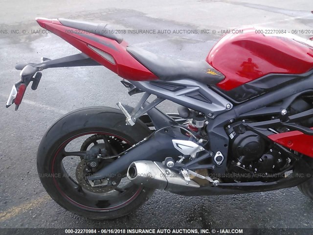 SMTA01YKXFJ678503 - 2015 TRIUMPH MOTORCYCLE DAYTONA 675 RED photo 6