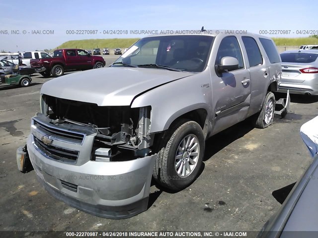 1GNFC13568R216013 - 2008 CHEVROLET TAHOE C1500 HYBRID SILVER photo 2