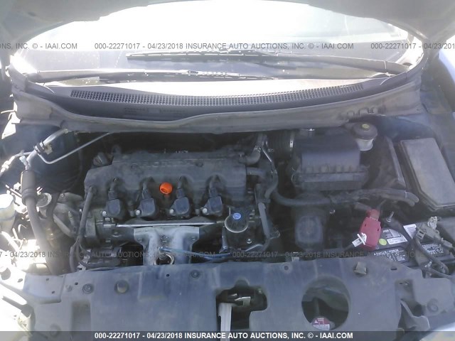 19XFB2F98EE242555 - 2014 HONDA CIVIC EXL BLUE photo 10