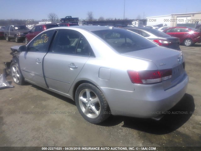 5NPEU46F07H270047 - 2007 HYUNDAI SONATA SE/LIMITED SILVER photo 3