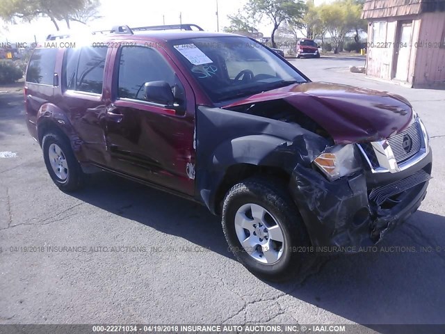 5N1AR18U18C627898 - 2008 NISSAN PATHFINDER S/LE/SE RED photo 6