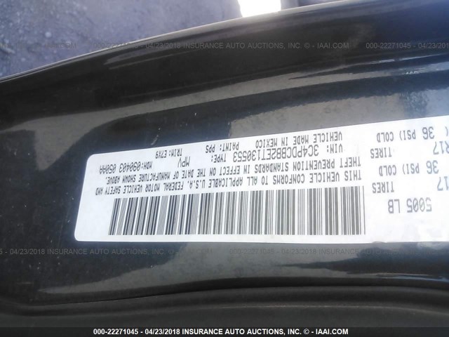 3C4PDCBB2ET130553 - 2014 DODGE JOURNEY SXT BLUE photo 9