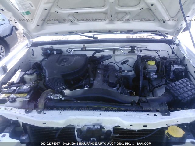 1N6DD26T84C468918 - 2004 NISSAN FRONTIER KING CAB XE WHITE photo 10