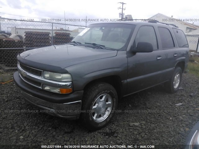 1GNEK13T81J305115 - 2001 CHEVROLET TAHOE K1500 GRAY photo 2