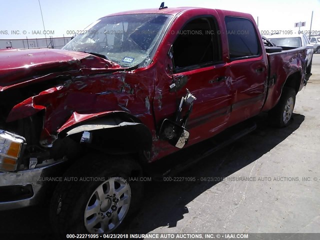 1GC1KXCG4EF185397 - 2014 CHEVROLET SILVERADO K2500 HEAVY DUTY LT RED photo 6