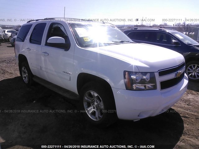 1GNUKBE08AR261137 - 2010 CHEVROLET TAHOE K1500 LT WHITE photo 1