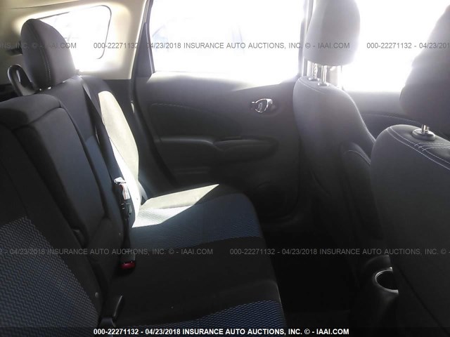 3N1CE2CP3FL446130 - 2015 NISSAN VERSA NOTE S/S PLUS/SV/SL/SR WHITE photo 8