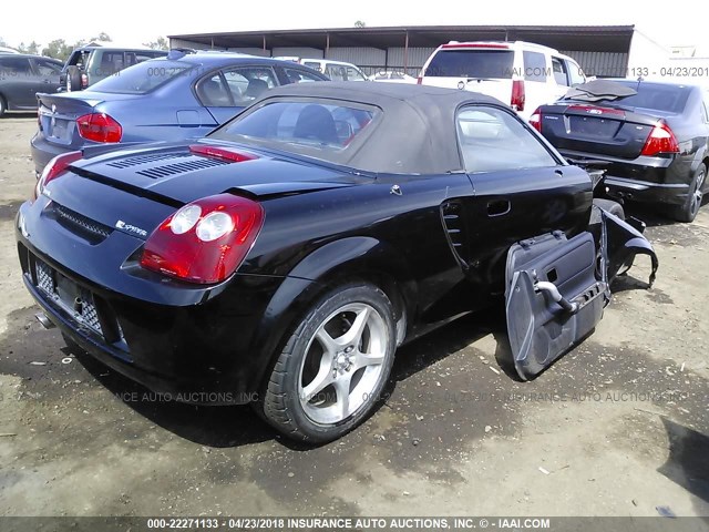 JTDFR320240069941 - 2004 TOYOTA MR2 SPYDER BLACK photo 4