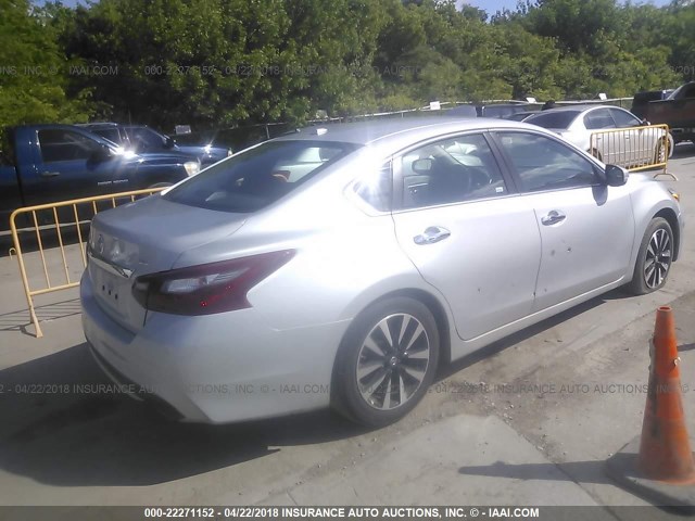 1N4AL3AP6JC114907 - 2018 NISSAN ALTIMA 2.5/S/SV/SL/SR SILVER photo 4