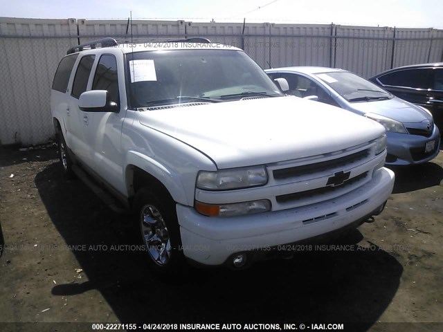 3GNFK16T91G281182 - 2001 CHEVROLET SUBURBAN K1500 WHITE photo 1