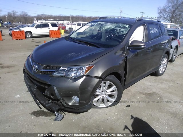 JTMDFREV5FD155668 - 2015 TOYOTA RAV4 LIMITED Qızıl foto 2