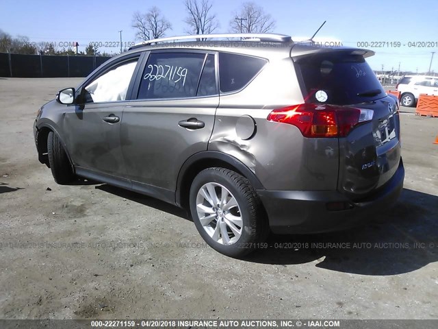 JTMDFREV5FD155668 - 2015 TOYOTA RAV4 LIMITED Qızıl foto 3
