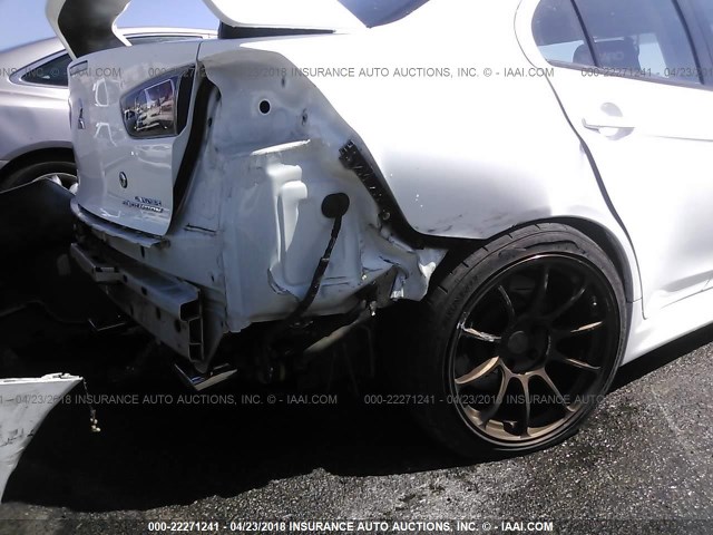 JA32W8FV6BU046810 - 2011 MITSUBISHI LANCER EVOLUTION GSR WHITE photo 6