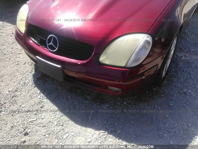 WDBKK49F32F264216 - 2002 MERCEDES-BENZ SLK 230 KOMPRESSOR RED photo 6