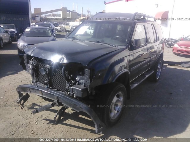 5N1ED28T52C602216 - 2002 NISSAN XTERRA XE/SE BLACK photo 2