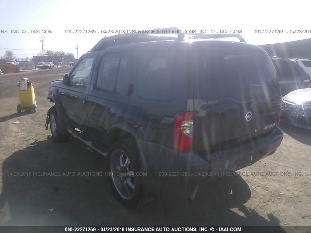 5N1ED28T52C602216 - 2002 NISSAN XTERRA XE/SE BLACK photo 3