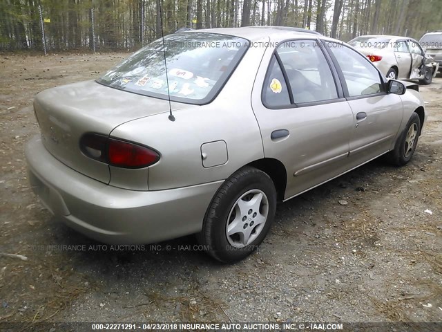 1G1JC524027440022 - 2002 CHEVROLET CAVALIER CNG GOLD photo 4