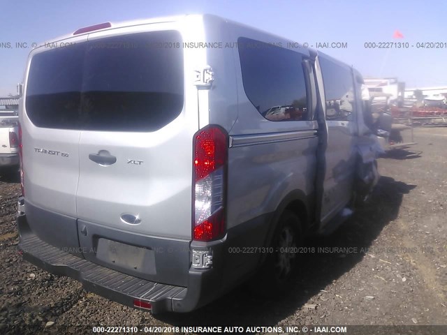 1FMZK1YM2FKA79940 - 2015 FORD TRANSIT T-150 SILVER photo 4