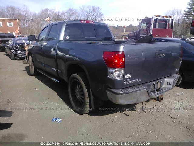 5TBBV54147S457498 - 2007 TOYOTA TUNDRA DOUBLE CAB SR5 GRAY photo 3