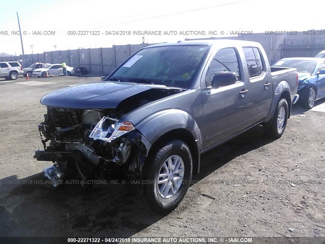 1N6AD0ER3JN722130 - 2018 NISSAN FRONTIER S/SV/SL/PRO-4X GRAY photo 2