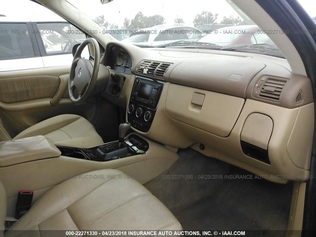 4JGAB54E72A344600 - 2002 MERCEDES-BENZ ML 320 BROWN photo 5