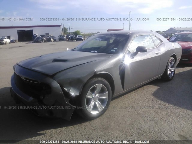 2C3CDZAG5JH241748 - 2018 DODGE CHALLENGER SXT GRAY photo 2