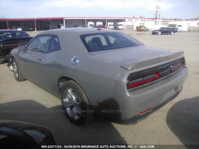 2C3CDZAG5JH241748 - 2018 DODGE CHALLENGER SXT GRAY photo 3