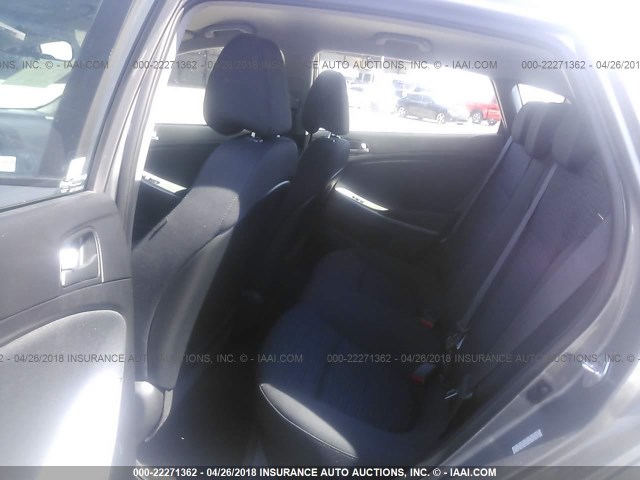 KMHCT5AE6HU360093 - 2017 HYUNDAI ACCENT SE GRAY photo 8