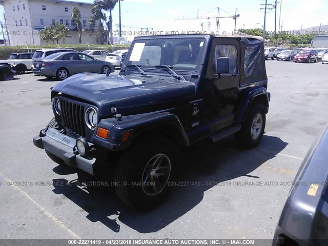 1J4FY49S7XP479432 - 1999 JEEP WRANGLER / TJ SAHARA BLACK photo 2