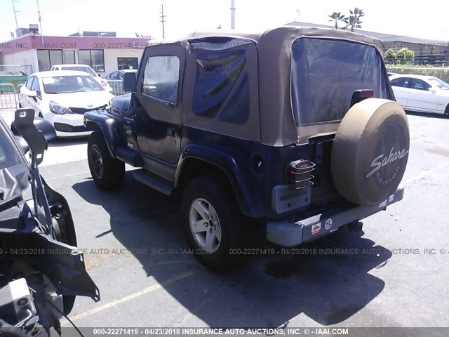 1J4FY49S7XP479432 - 1999 JEEP WRANGLER / TJ SAHARA BLACK photo 3