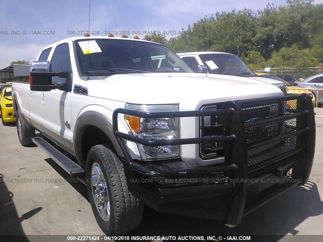 1FT8W3BT4CEA38817 - 2012 FORD F350 SUPER DUTY WHITE photo 1