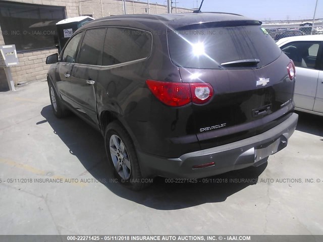 1GNER23D99S134231 - 2009 CHEVROLET TRAVERSE LT BURGUNDY photo 3