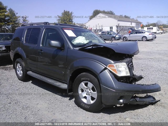 5N1AR18WX6C649848 - 2006 NISSAN PATHFINDER LE/SE/XE GRAY photo 1