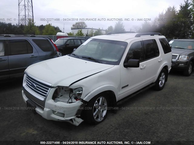 1FMEU73E48UA96547 - 2008 FORD EXPLORER XLT WHITE photo 2