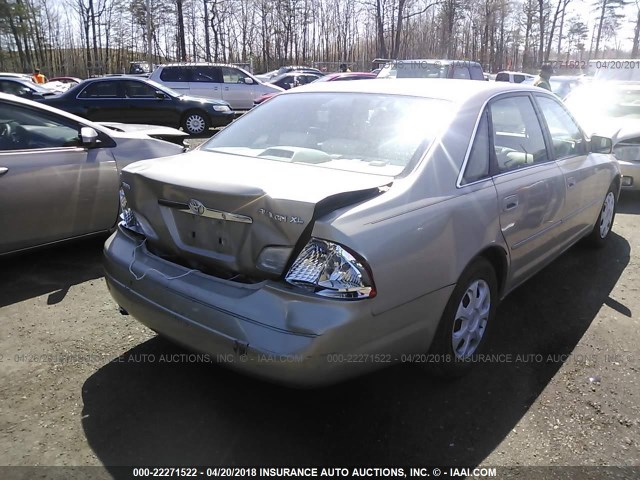 4T1BF28B5YU022214 - 2000 TOYOTA AVALON XL/XLS GOLD photo 4