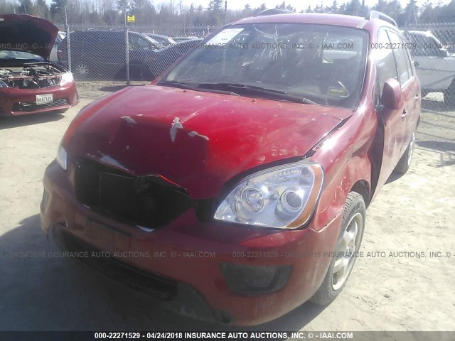 KNAFG528097245985 - 2009 KIA RONDO LX/EX RED photo 6