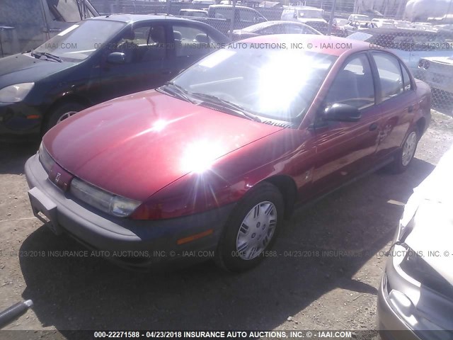 1G8ZH5285VZ284464 - 1997 SATURN SL1 BURGUNDY photo 2