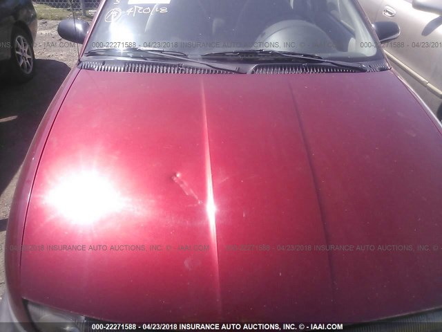 1G8ZH5285VZ284464 - 1997 SATURN SL1 BURGUNDY photo 6