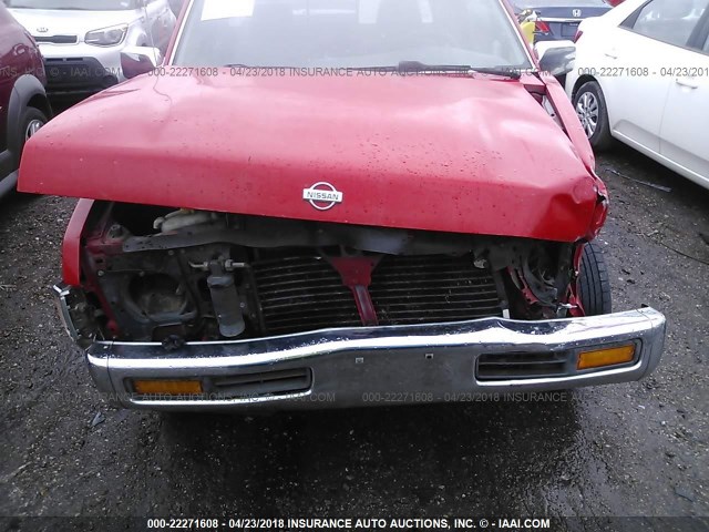 1N6SD16S9SC302574 - 1995 NISSAN TRUCK KING CAB XE RED photo 6