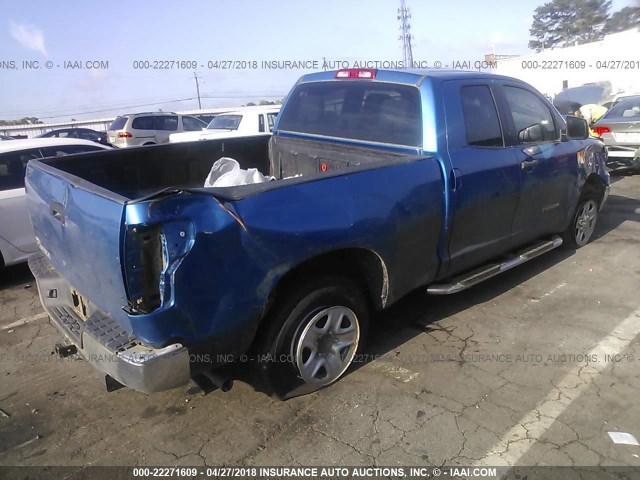 5TFRU5F18AX021244 - 2010 TOYOTA TUNDRA DOUBLE CAB SR5 BLUE photo 4