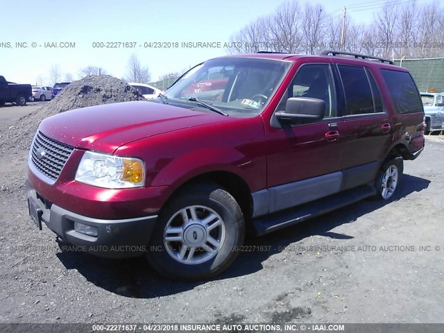 1FMFU16535LA55812 - 2005 FORD EXPEDITION XLT RED photo 2