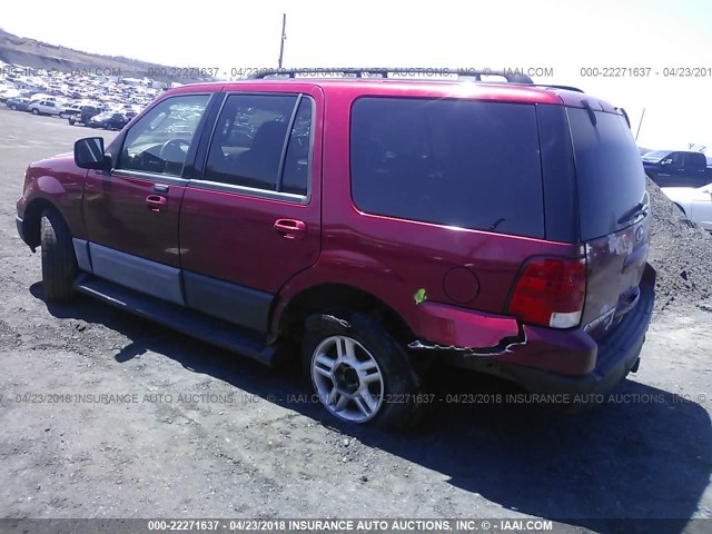 1FMFU16535LA55812 - 2005 FORD EXPEDITION XLT RED photo 3