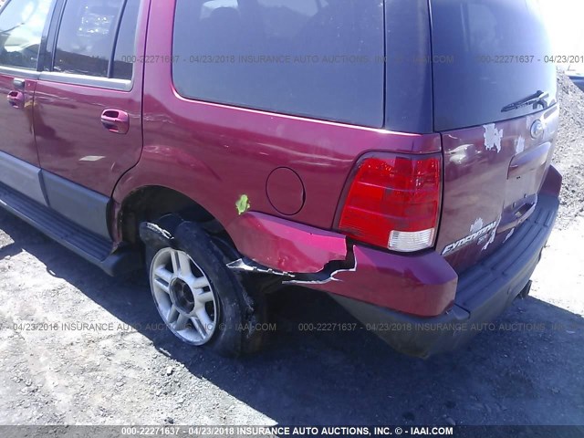 1FMFU16535LA55812 - 2005 FORD EXPEDITION XLT RED photo 6