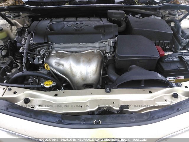 4T1BF3EK6BU667259 - 2011 TOYOTA CAMRY SE/LE/XLE GOLD photo 10